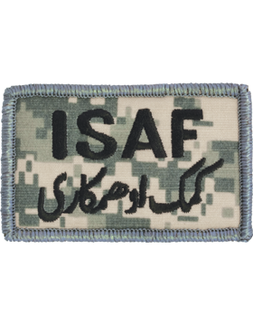 ISAF ACU US Army cloth patch