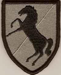 11th Armored Cavalry Regiment, Army ACU Patch with Velcro