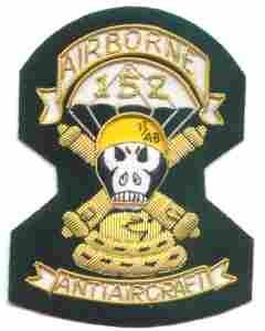 152nd Airborne AA Battalion Bullion, Patch