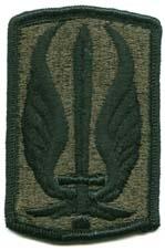 17th Aviation Brigade Subdued Cloth Patch