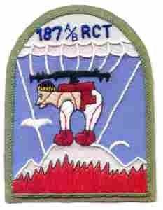187th Regimental Combat Teams Machine Gun, Patch