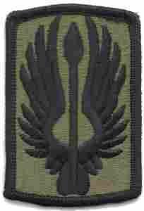 18th Aviation Brigade Subdued Cloth Patch