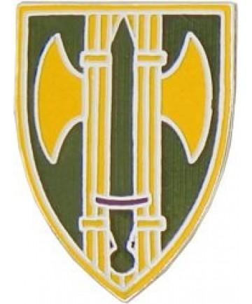 18th Military Police Brigade metal hat pin