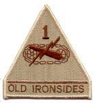 1st Armored Division Patch, Desert Subdued - Saunders Military Insignia