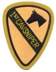 1st Cavalry SNIPER Patch, Handmade