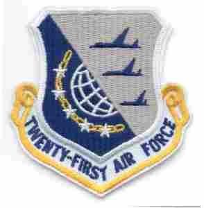 21st Air Force USAF Shield Patch