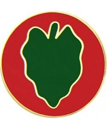 24th Infantry Division metal hat pin