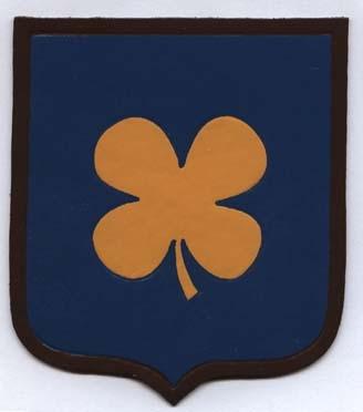 307th Bombardment Group Patch, leather, handpainted