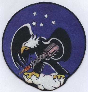 435th Fighter Squadron - leather Patch, leather, handpainted