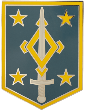 4th Maneuver Enhancement Brigade Combat Service ID Badge