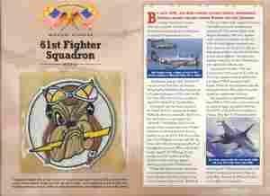 61st Fighter Squadron Patch and Ref. Card - Saunders Military Insignia
