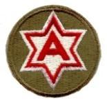 6th Army Corps Patch Original WWII Cut Edge