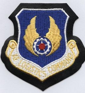 Air Force Logistics Command Patch On Leather - Saunders Military Insignia