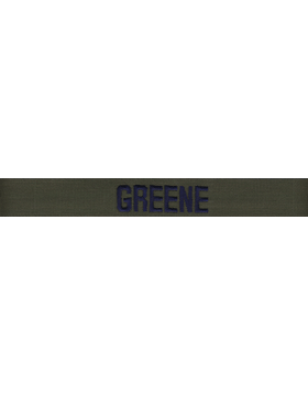 Air Force Name Tape in Green subdued