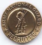 Army National Guard Recruiter Bronze Badge