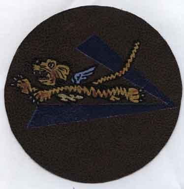 AVG Flying Tigers, Patch, leather, handpainted