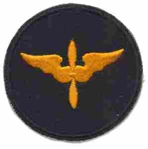 Aviation Cadet Army Air Force Patch, Authentic Wwii Repro Cut Edge 