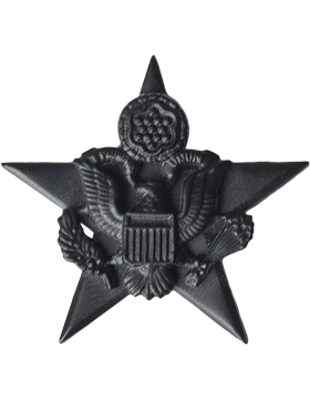 General Staff Officer Army branch of service badge in black metal - Saunders Military Insignia