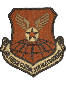 Multicam USAF Patch Air Force Global Strike Command with Fastener