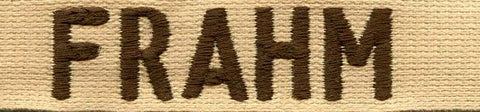 Name Tape in Desert - Saunders Military Insignia