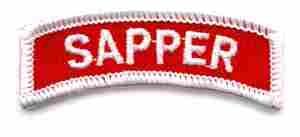 SAPPER Tab, Training Det. #809 - Saunders Military Insignia