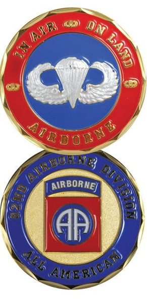 US Army 82nd Airborne Division presentation coin