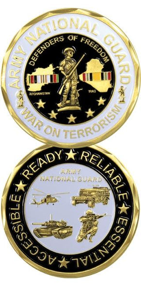 US Army National Guard on Terror Support Coin