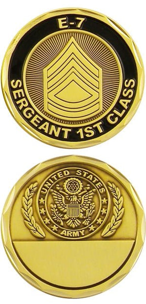 US Army Sergeant First Class E-7 challenge coin