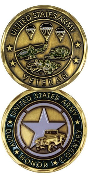 US Army Veteran precentation coin