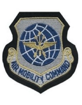 Air Mobility Command Patch With Velcro Backing