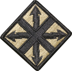 OCP patch with four arrows and a green background