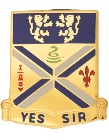 201st Field Artillery West Virginia National Guard Unit Crest - Yes Sir