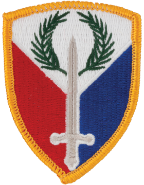 401st Support Brigade Full Color  patch with Merrowed Border