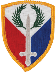 401st Support Brigade Full Color  patch with Merrowed Border