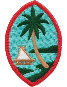Guam National Guard Full Color Patch - Distinguished Insignia for Army Service Green and AGSU Uniforms