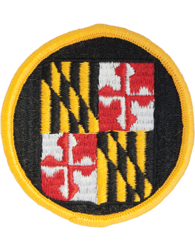 Maryland National Guard Patch with Full Color Military Insignia