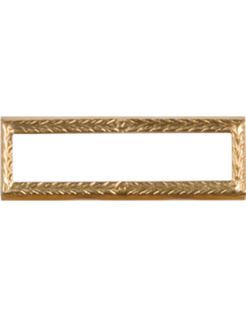 Metal gold frame for military ribbons