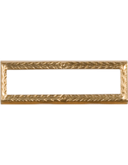 Metal gold frame for military ribbons