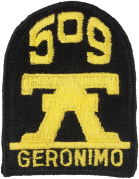 509th Infantry Geronimo Full Color Patch