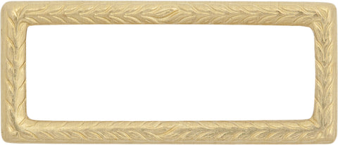 Decorative gold frame for military ribbons with intricate patterns. 