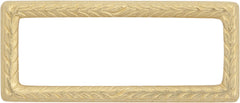 Decorative gold frame for military ribbons with intricate patterns. 