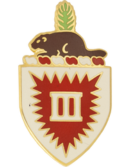 US Army 3rd Engineer Battalion Unit Crest by Saunders Military Insignia