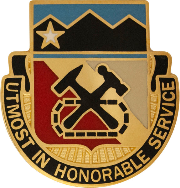 US Army 121st Support Battalion unit crest