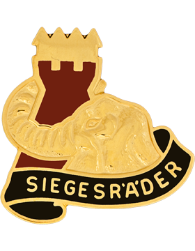 US Army 53rd Transportation Siegesrader Unit Crest