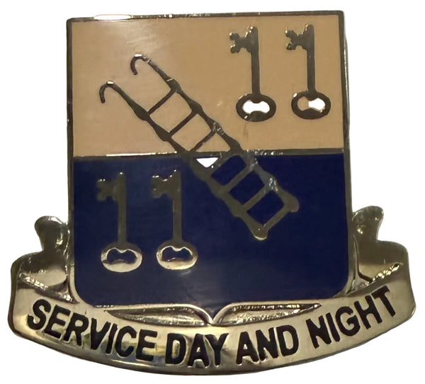 247th Quartermaster Unit Crest - SERVICE DAY AND NIGHT
