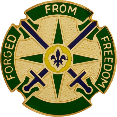 185th Military Police Battalion California National Guard Unit Crest - Forged From Freedom