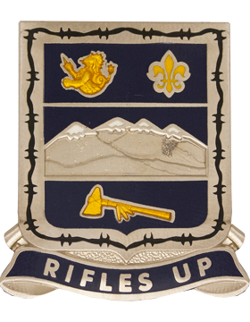 157th Infantry Regiment Colorado National Guard Unit Crest with RIFLES UP Motto