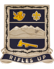 157th Infantry Regiment Colorado National Guard Unit Crest with RIFLES UP Motto