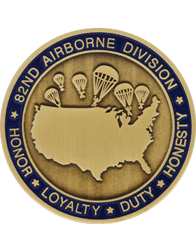 US Army 82nd Airborne Division presentation coin