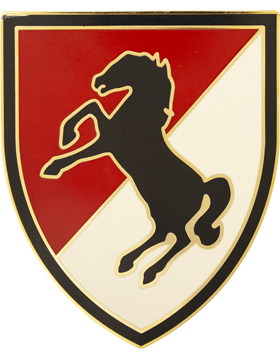 11th Armored Cavalry Combat Service Identification Badge Metal Badge